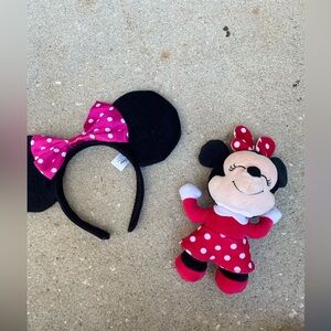 Disney Minnie Mouse Plush and Headband Minnie Ears